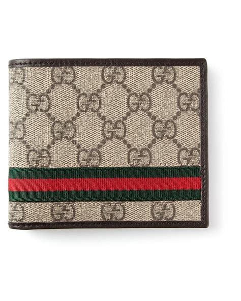 gucci mens wallet id window|Gucci monogram wallet.